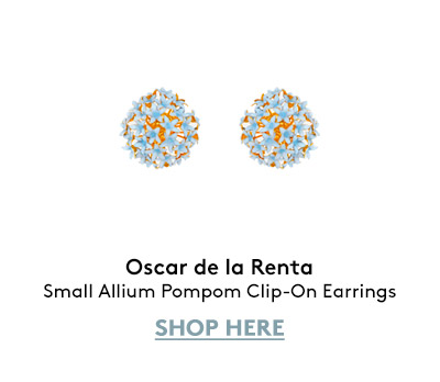 Small Allium Pompom Clip-On Earrings