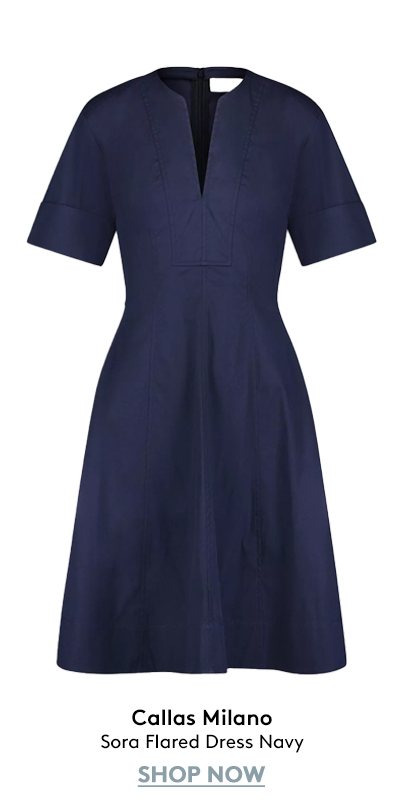 Callas Milano Sora Flared Dress Navy Callas Milano Sora Flared Dress Navy