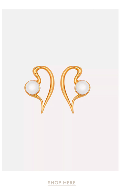 Large Pearl Heart Earrings
