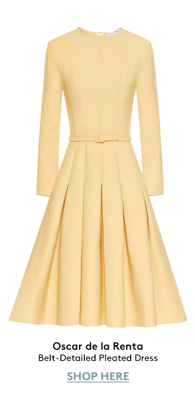 Belt-Detailed Pleated Dress Belt-Detailed Pleated Dress