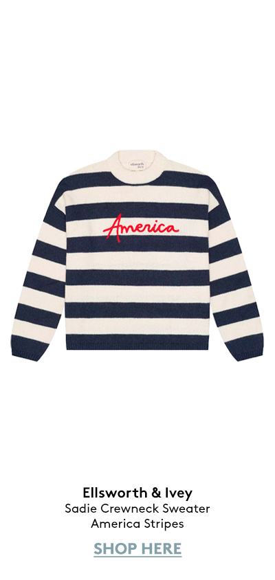 Sadie Crewneck Sweater - America Stripes