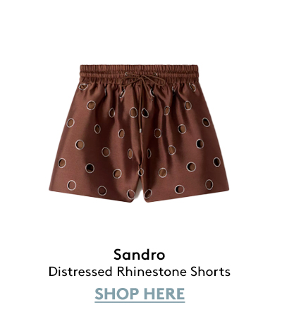 Distressed Rhinestone Shorts