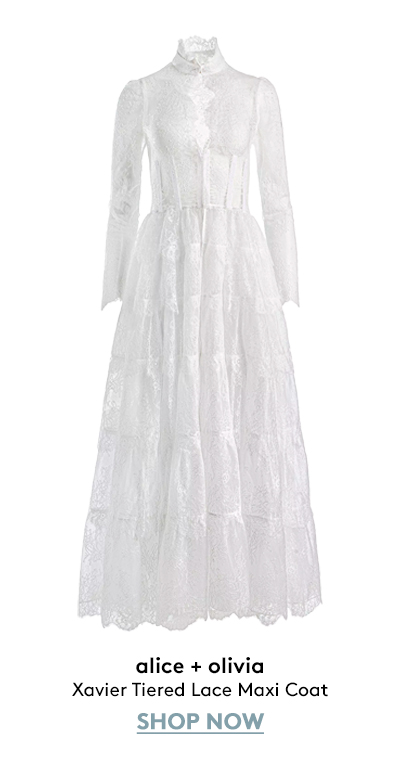 Xavier Tiered Lace Maxi Coat