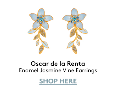 Enamel Jasmine Vine Earrings Enamel Jasmine Vine Earrings