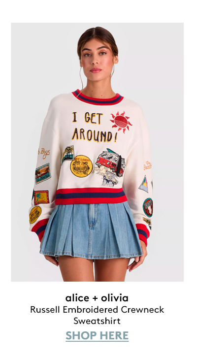 Russell Embroidered Crewneck Sweatshirt