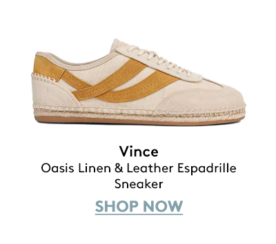 Oasis Linen & Leather Espadrille Sneaker