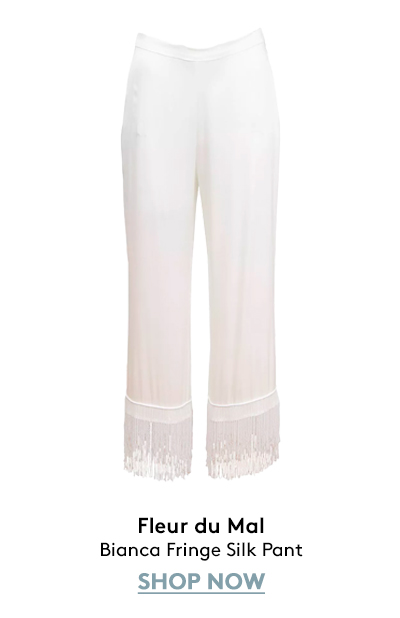 Bianca Fringe Silk Pant