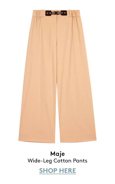 Wide-Leg Cotton Pants