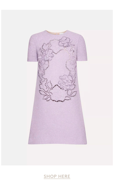 English Rose Cutout Tweed Shift Dress