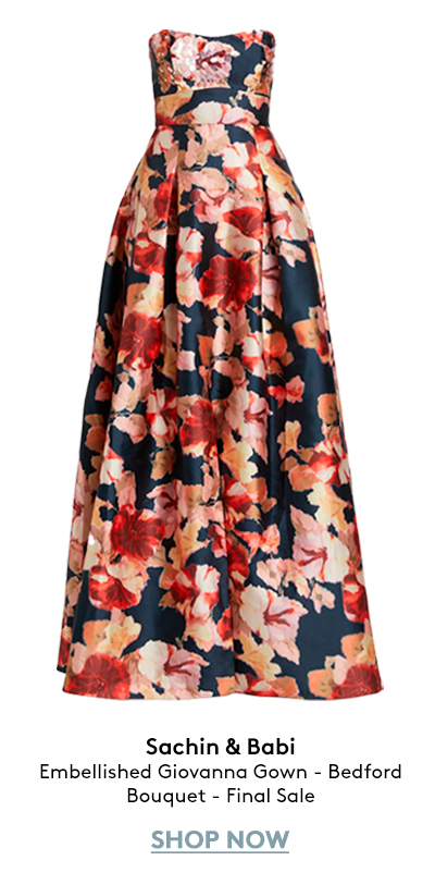 Embellished Giovanna Gown - Bedford Bouquet - Final Sale