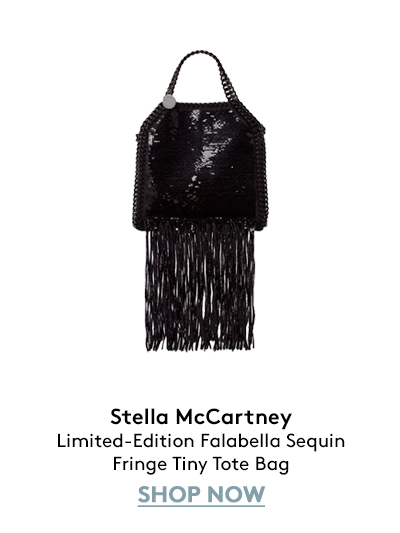 Limited-Edition Falabella Sequin Fringe Tiny Tote Bag