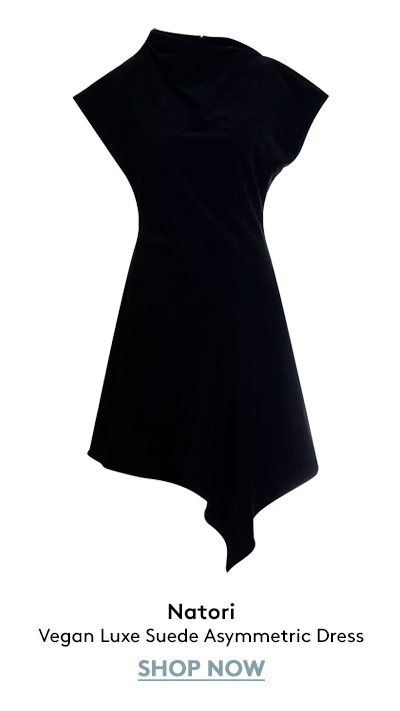 Vegan Luxe Suede Asymmetric Dress Vegan Luxe Suede Asymmetric Dress