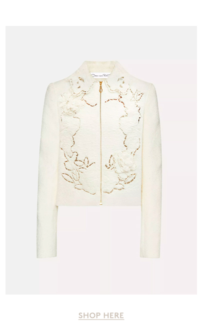 English Rose Cutout Tweed Jacket