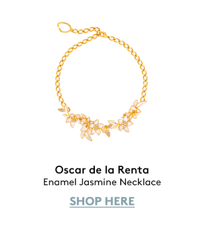 Enamel Jasmine Necklace Enamel Jasmine Necklace