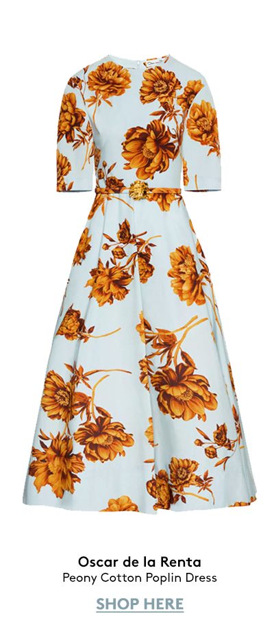 Peony Cotton Poplin Dress Peony Cotton Poplin Dress