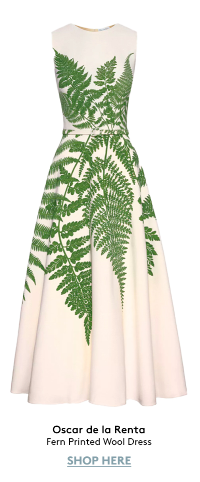 Fern Printed Wool Dress Fern Printed Wool Dress
