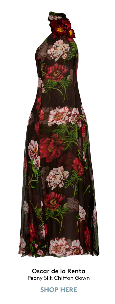 Peony Silk Chiffon Gown Peony Silk Chiffon Gown