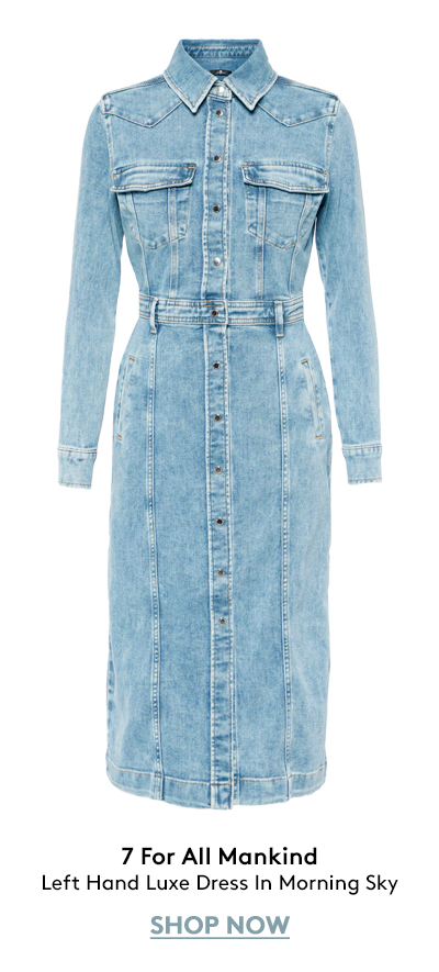 Left Hand Luxe Dress In Morning Sky Left Hand Luxe Dress In Morning Sky