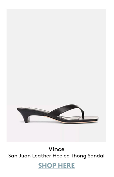 San Juan Leather Heeled Thong Sandal
