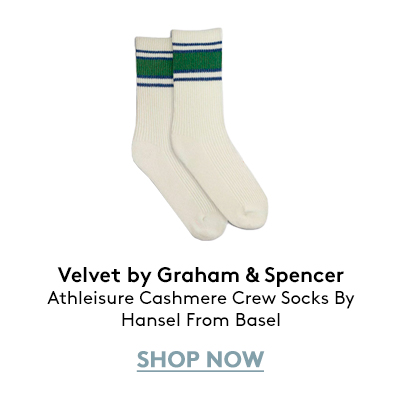 Athleisure Cashmere Crew Socks By Hansel From Basel Athleisure Cashmere Crew Socks By Hansel From Basel