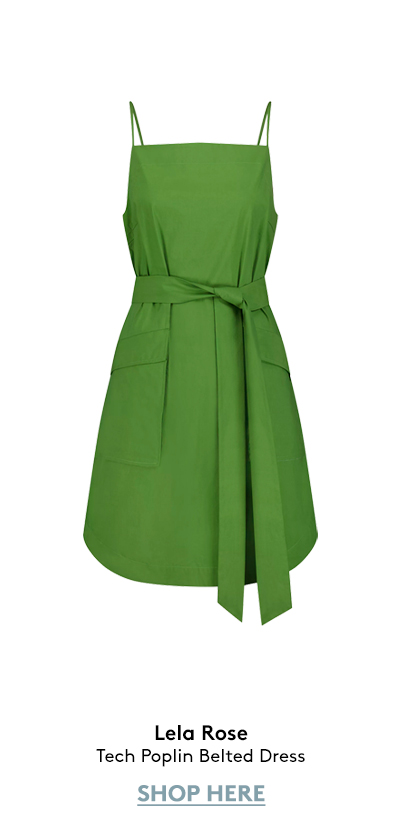 Tech Poplin Belted Dress