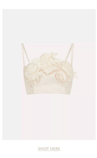 English Rose Cutout Tweed Top