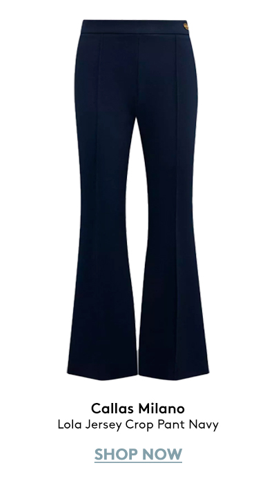 Lola Jersey Crop Pant Navy