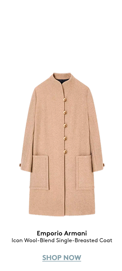 Icon Wool-Blend Single-Breasted Coat