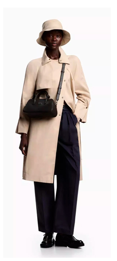 Trench Coat In Water-Repellent Technical Cotton
