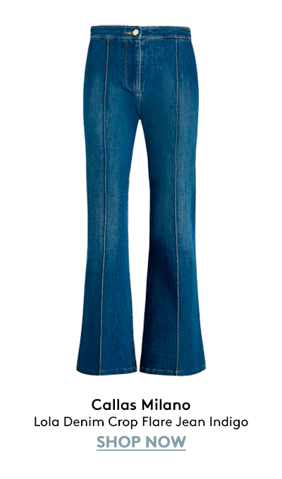 Lola Denim Crop Flare Jean Indigo