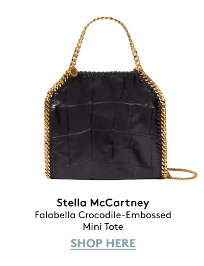 Falabella Crocodile-Embossed Mini Tote