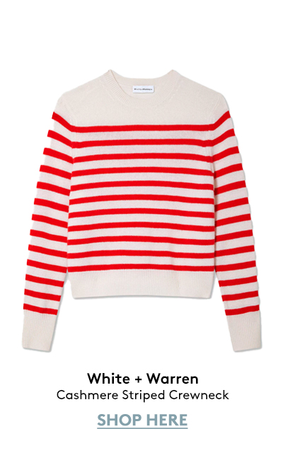 Cashmere Striped Crewneck