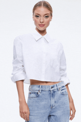 Finely Cropped Button Down