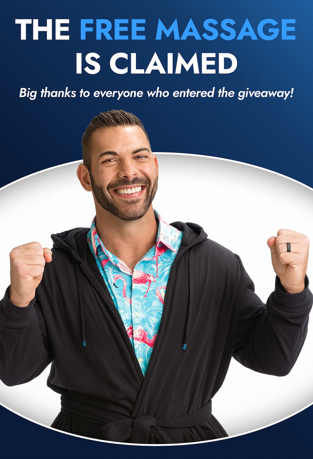 THE FREE MASSAGE IS CLAIMED Big thanks to everyone who entered the giveaway!