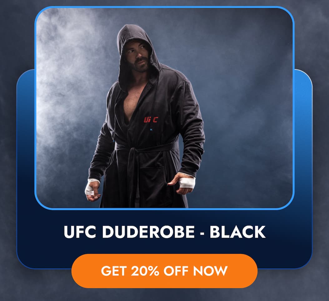 UFC DUDEROBE - BLACK GET 20% OFF NOW
