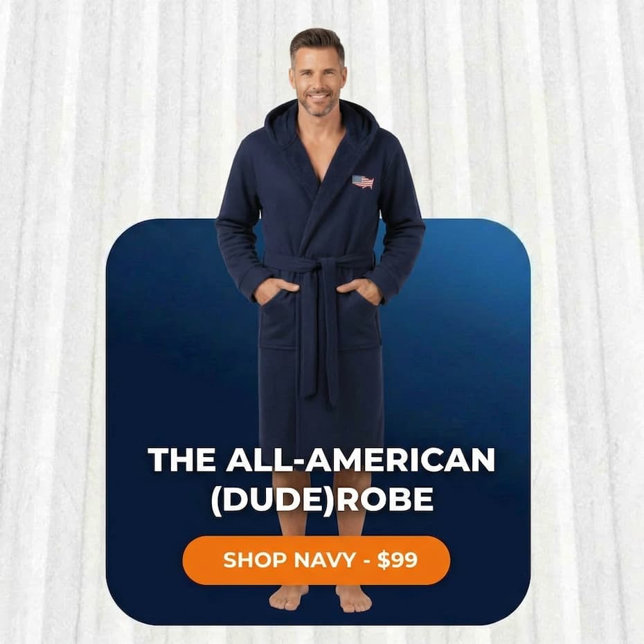 BEST SELLER The DudeRobe The Original Game-Changer GET 30% OFF