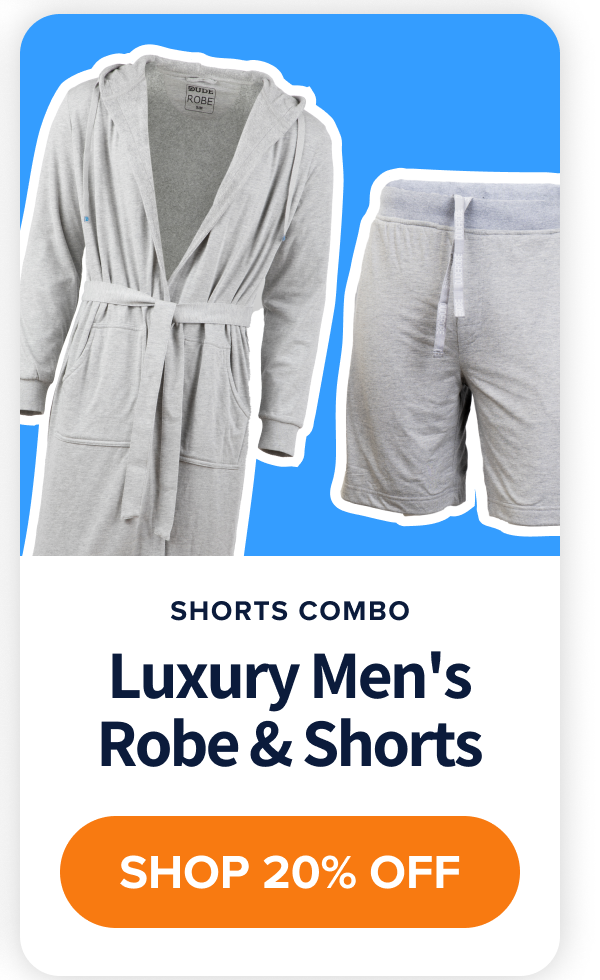 Luxury Men's Robe  Shorts