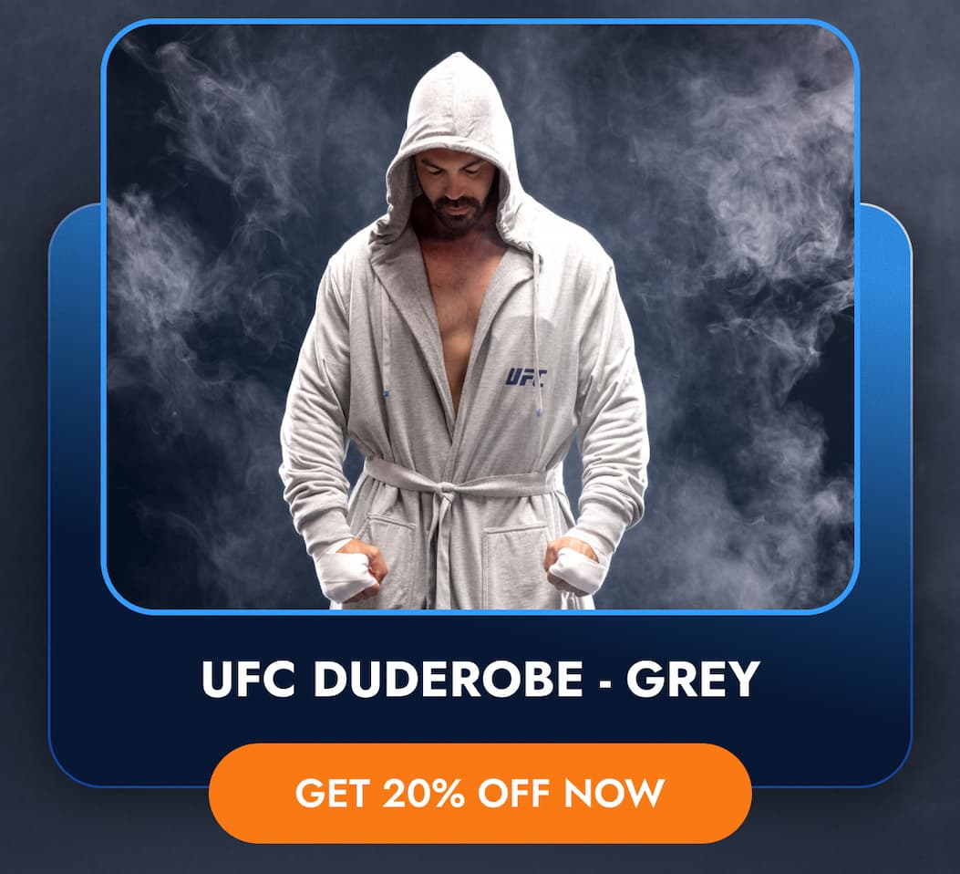 UFC DUDEROBE - GREY GET 20% OFF NOW