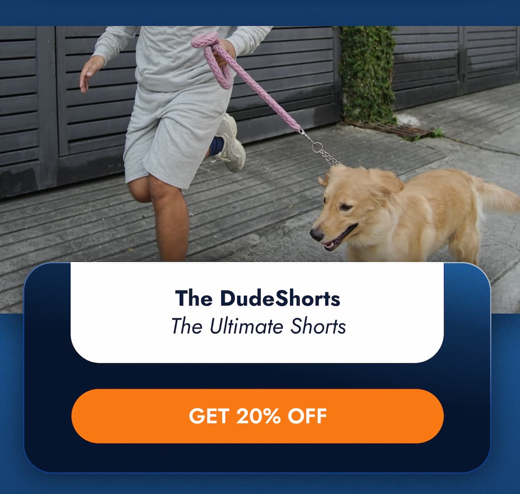 The DudeShorts The Ultimate Shorts GET 20% OFF 