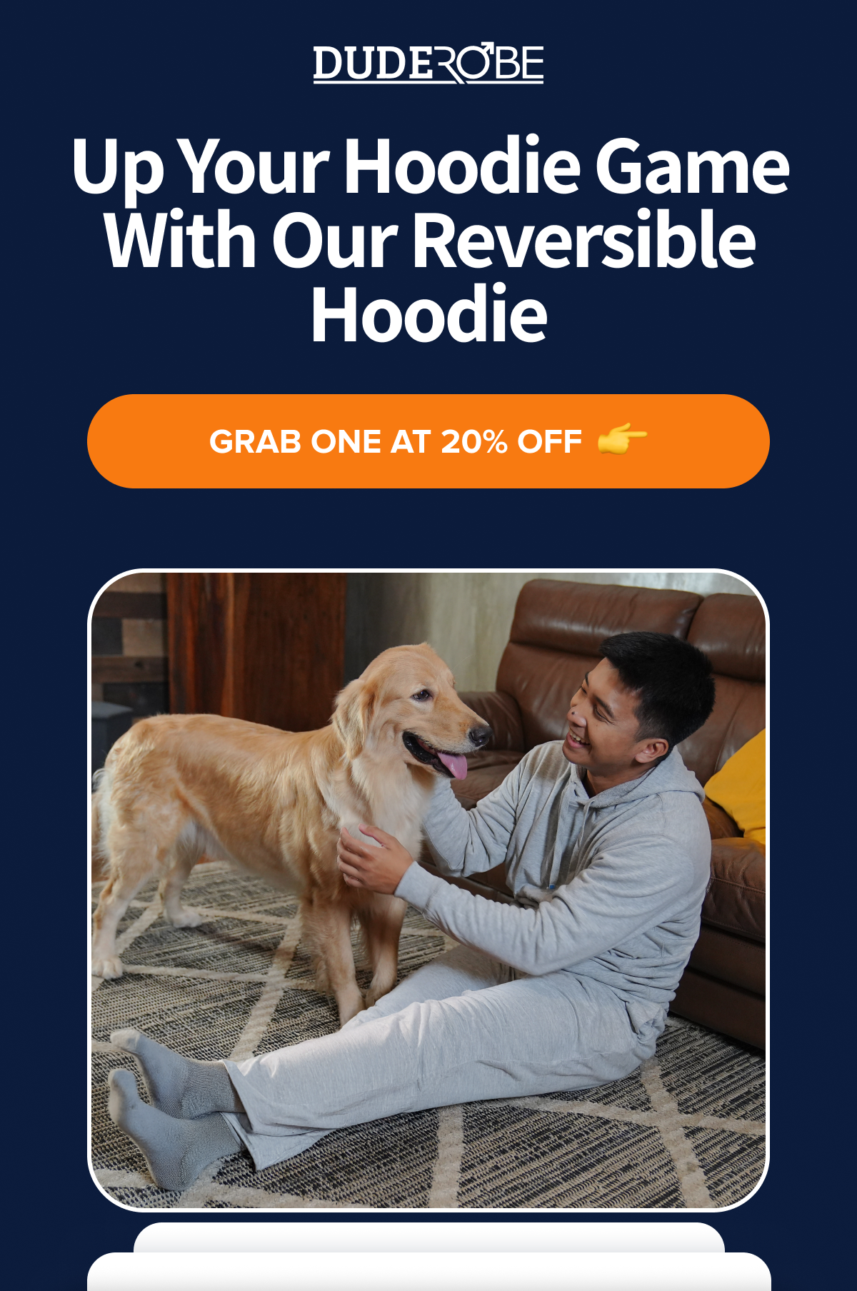 Up your hoodie game with our reversible hoodie