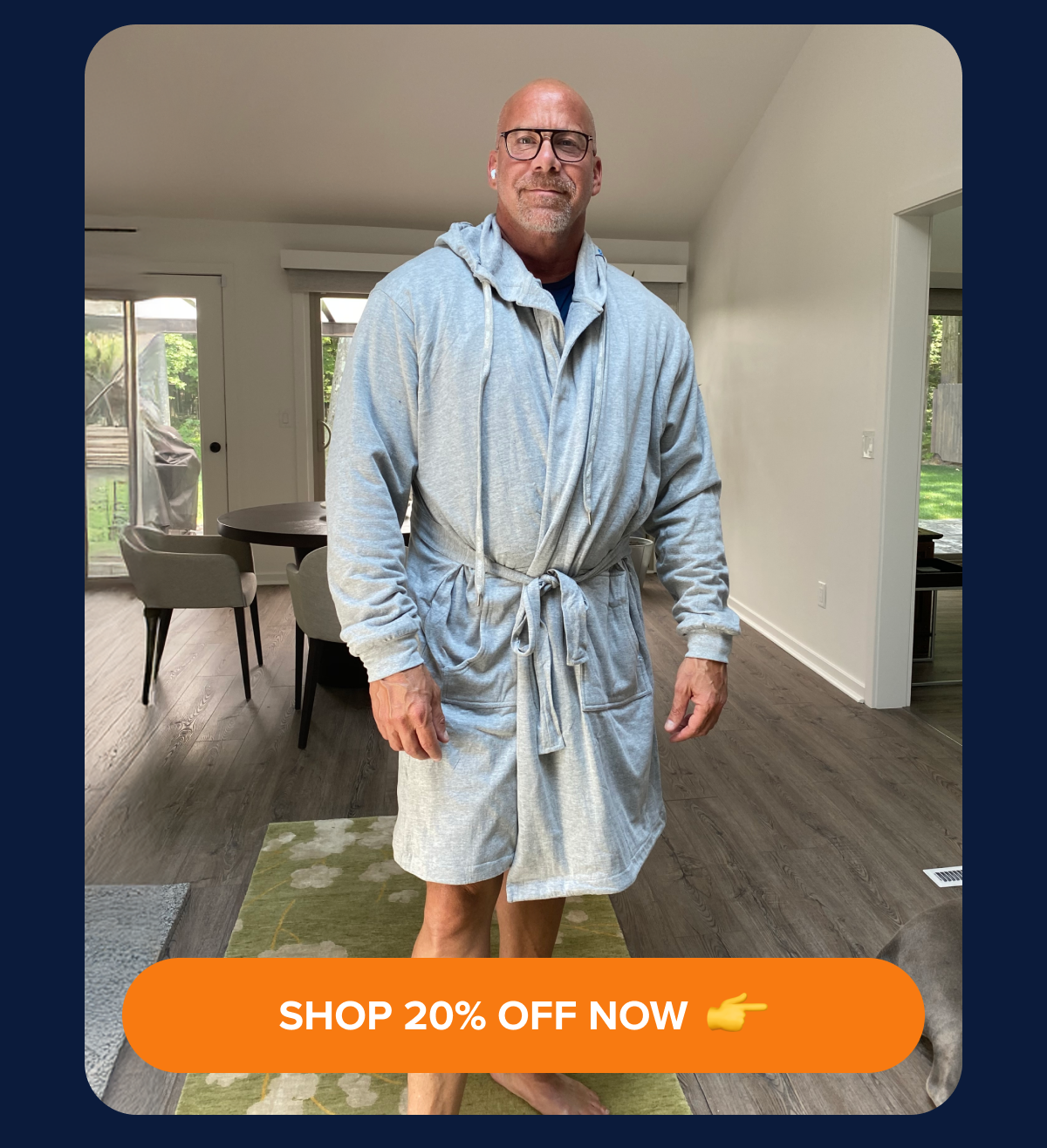 Hoodie Style Robe, save 20% off now