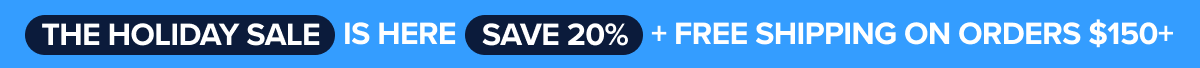 The holiday sale, deals are here  20% off sitewide
