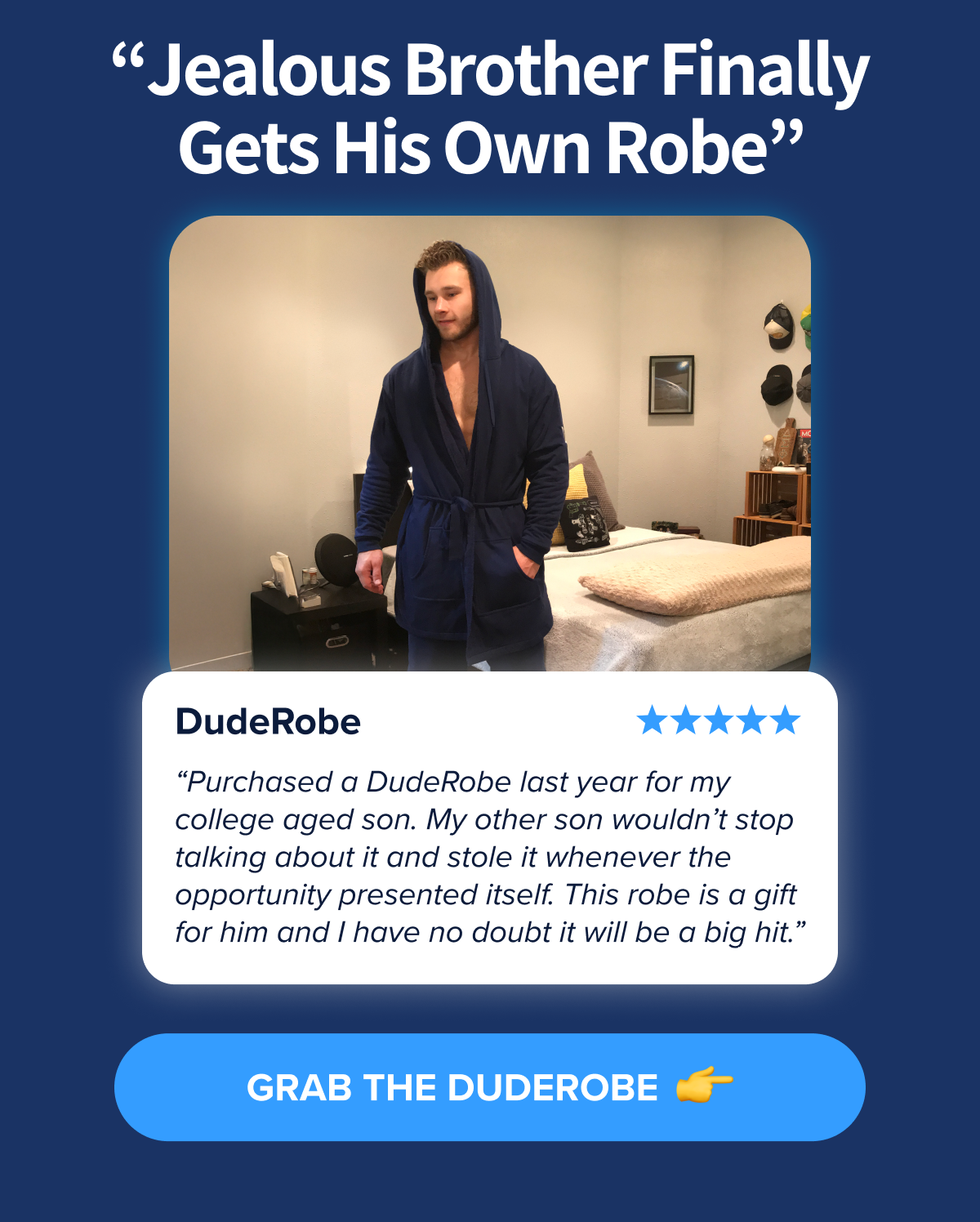 "Jealous Brother Finally Gets His Own Robe"