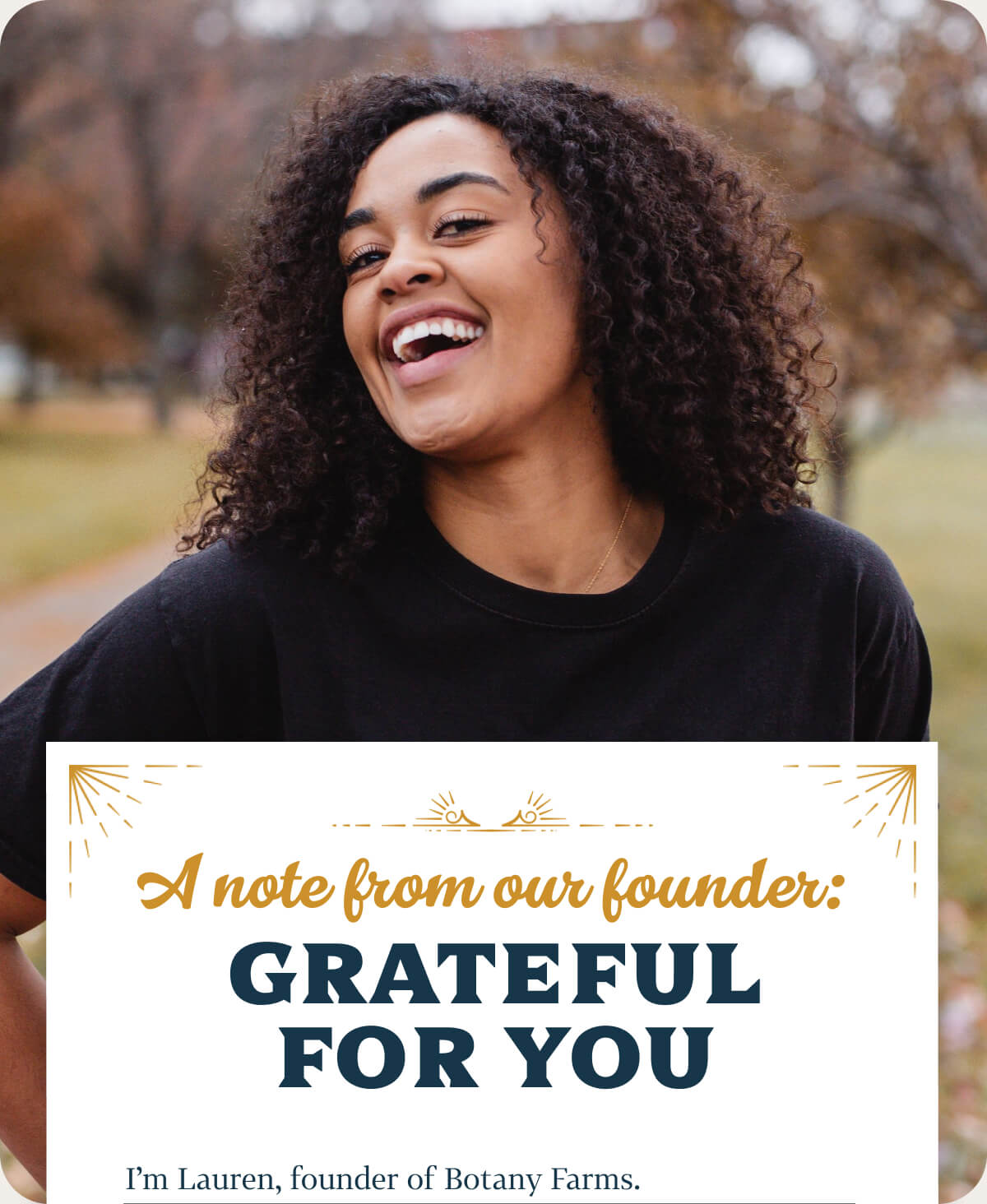 A note from our founder: Grateful for you