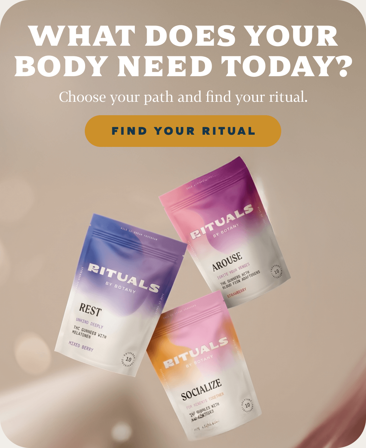 What Does Your Body Need Today? Choose your path and find your ritual.