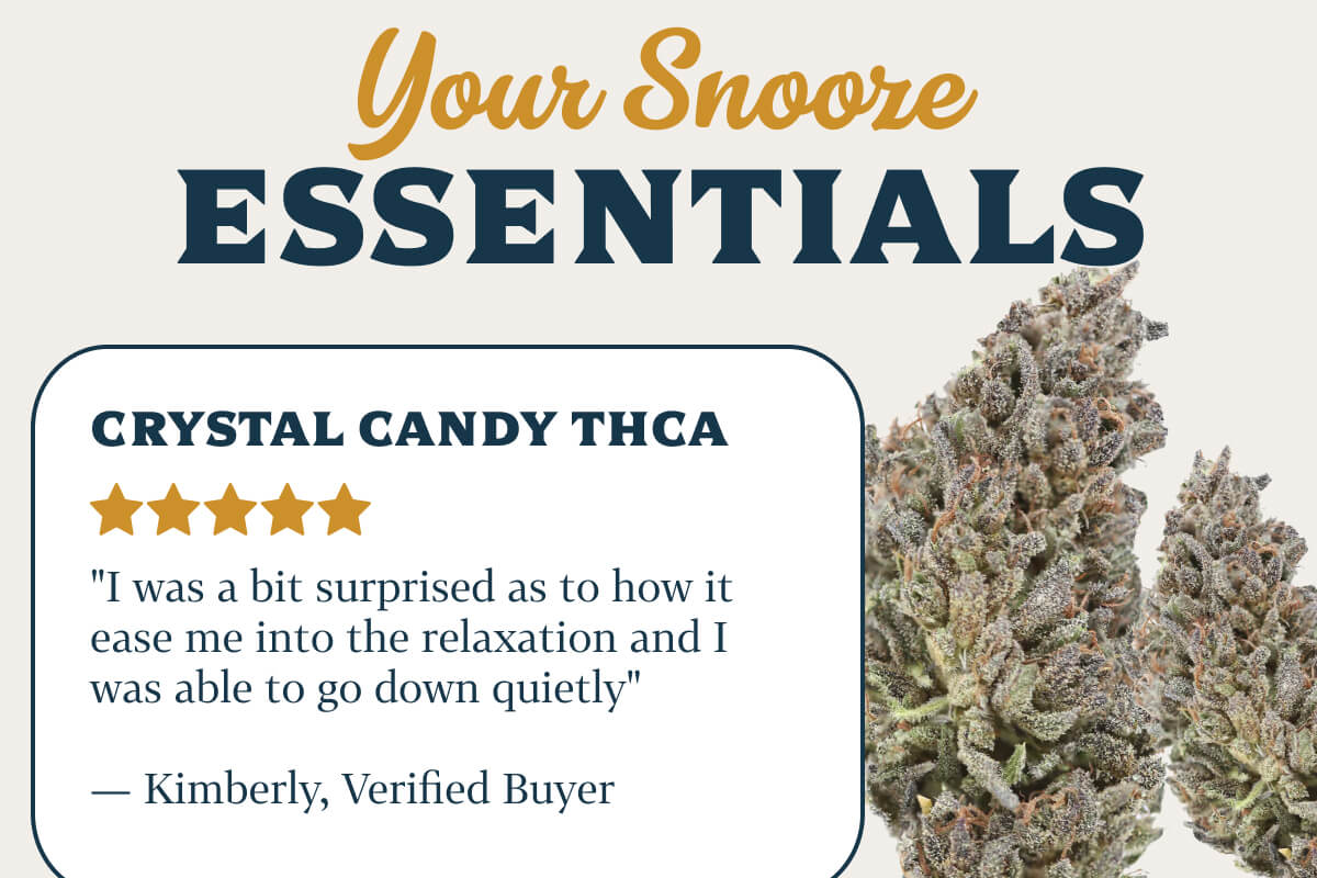 Crystal Candy THCA "I was a bit surprised as to how it ease me into the relaxation and I was able to go down quietly" — Kimberly, Verified Buyer