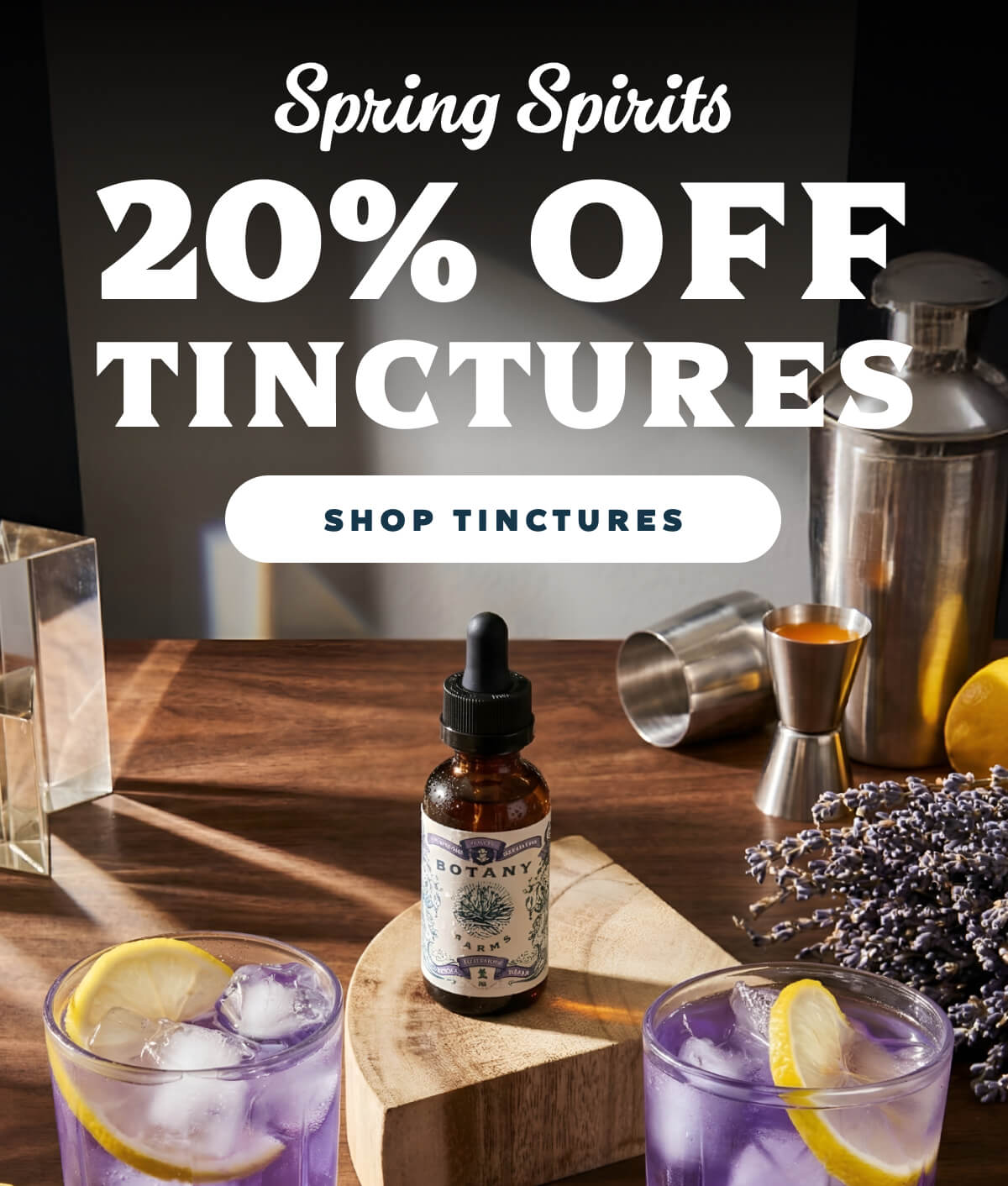 Spring Spirits: 20% OFF Tinctures