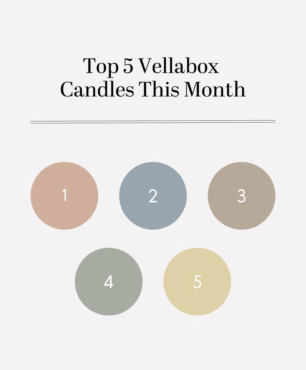 Top 5 Candles this Month 🏆 Vellabox