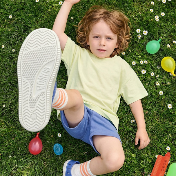 Kid's Prodigy Driver Foam Shoe | Bright White/Harbor Mist Gray