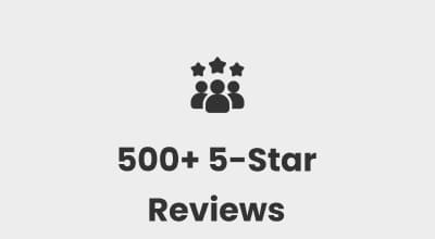 500+ 5-Star Reviews
